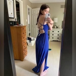 Royal blue prom dress